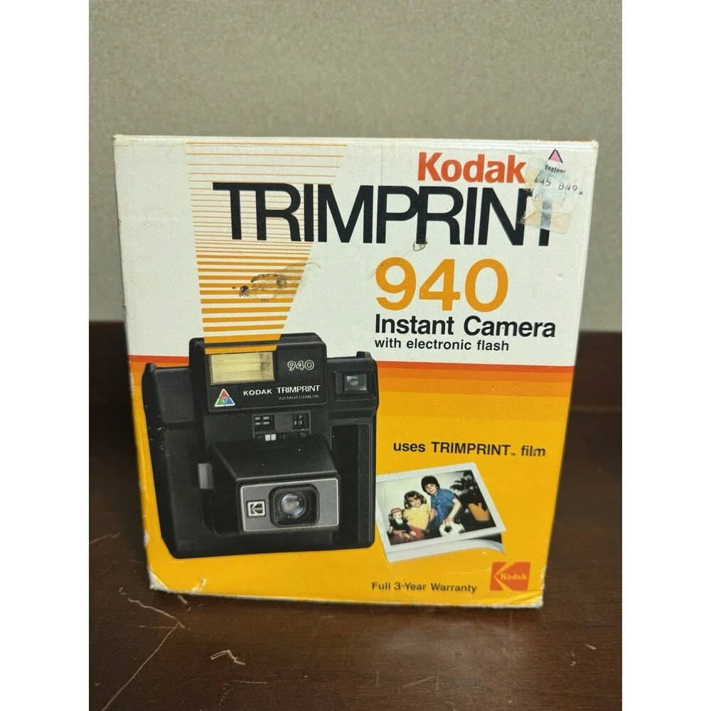 *Kodak Trimprint 940 Instant Camera Flash Vintage - Untested